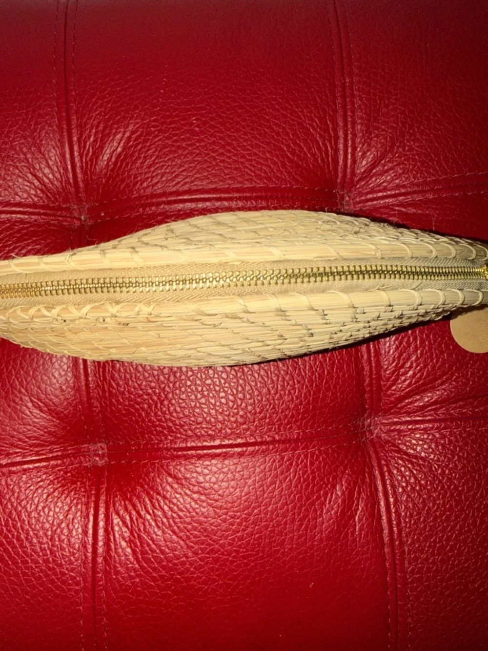 BNWT Mare Dolce Natural Basket Shell Clutch Bag - Picture 9 of 9